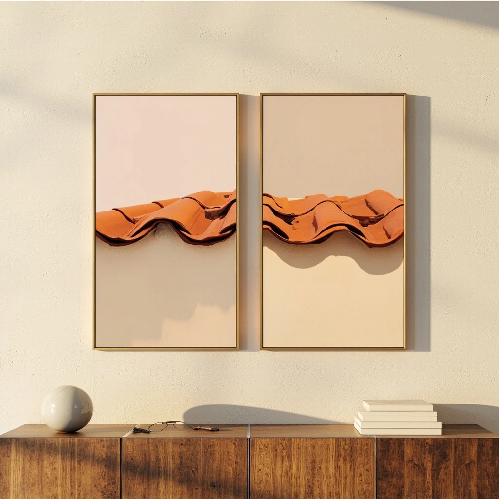 Diptych, Lisbon (Tiled Sky I & II), 2022, archival pigment prints by Hugo Brandão Studio.