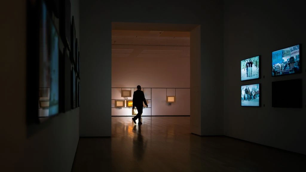 Private viewing room at the New York gallery