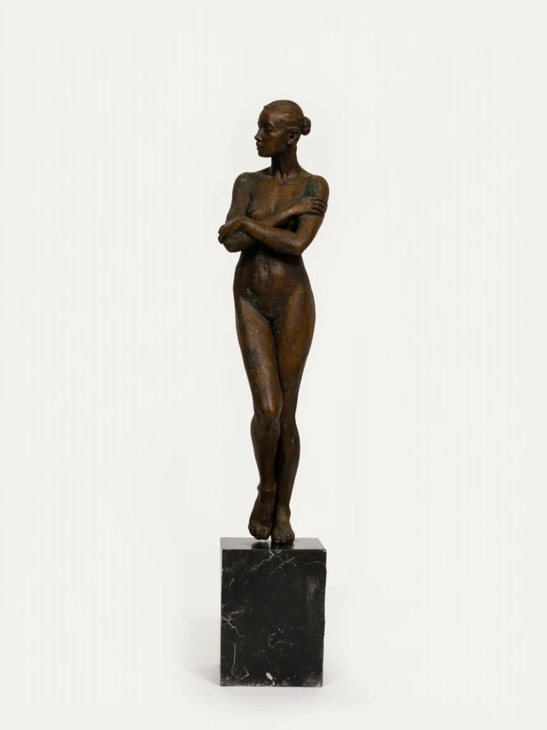 The Standstill (2023), cast bronze by Adaeze Nwosu